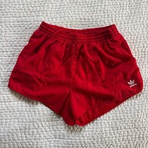 Adidas Women's Bold Red Athletic Shorts